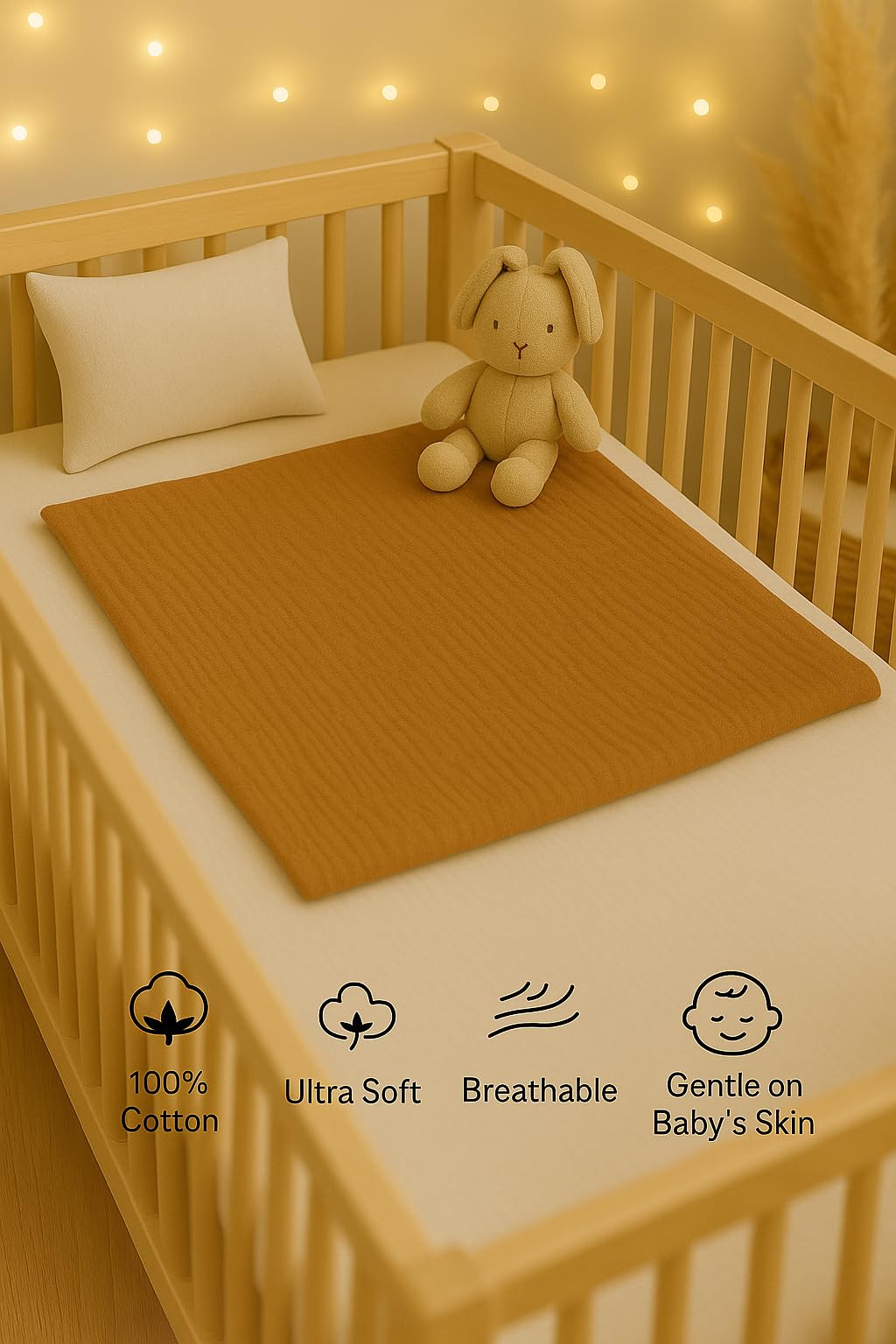 Machine-washable Comforista swaddles stay soft after many washes.