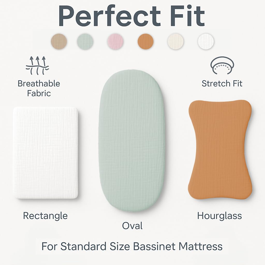 Soft-touch Comforista muslin sheets cradle delicate newborn skin