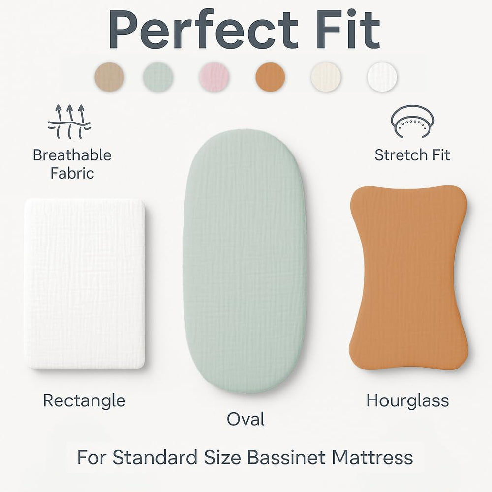 Soft-touch Comforista muslin sheets cradle delicate newborn skin