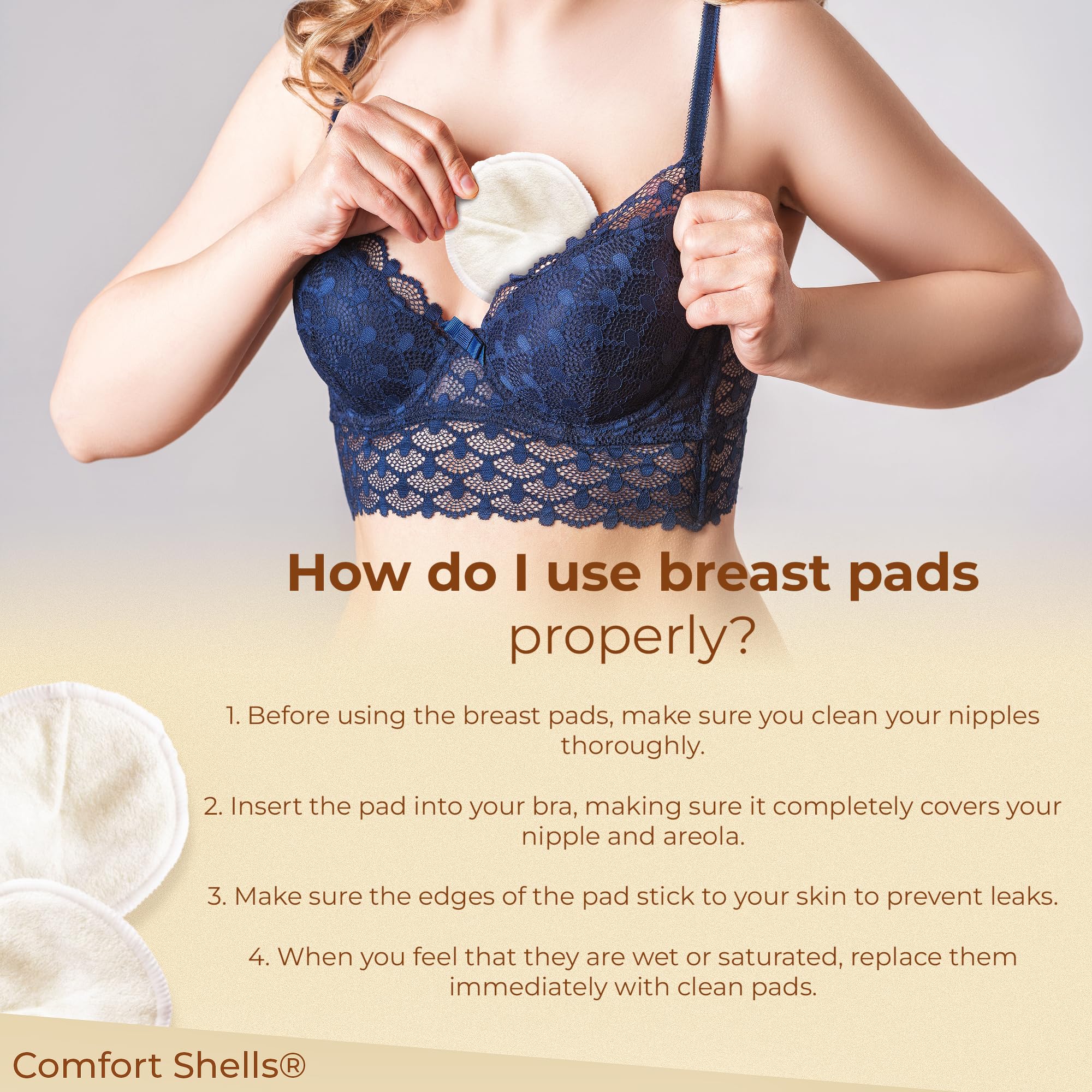 Comfort Shells complete set supports breastfeeding days with dry comfort.