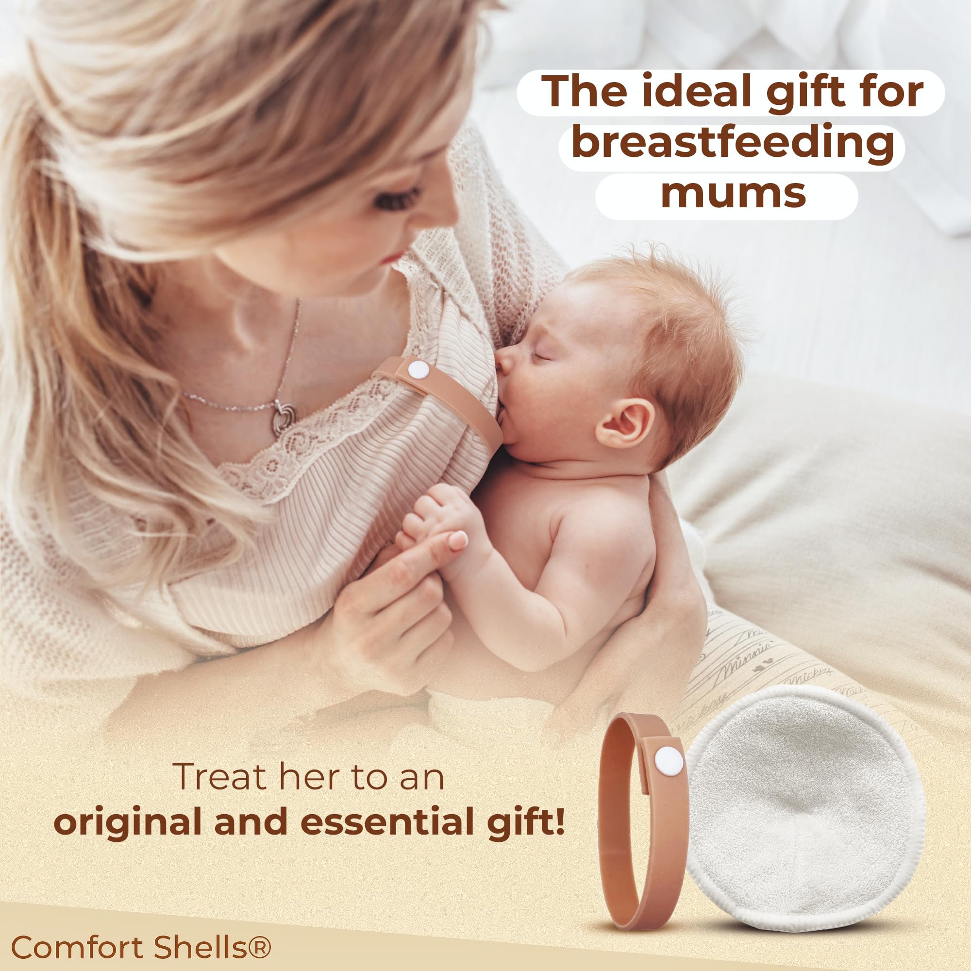 Comfort Shells hypoallergenic design reduces irritation during wear.