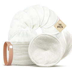 Comfort Shells reusable nursing pads with soft fabric for gentle all-day wear.