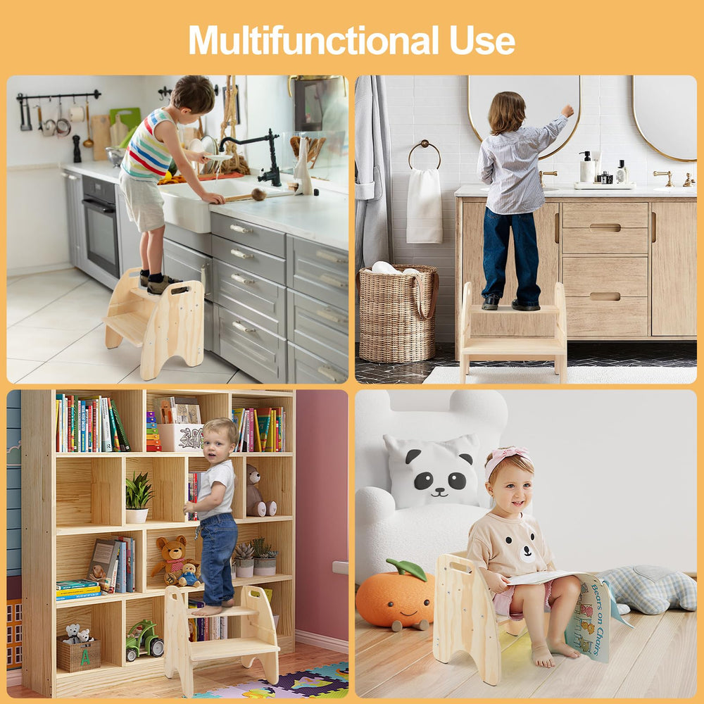 Easy-to-follow assembly steps included with the Comfoyar stool.