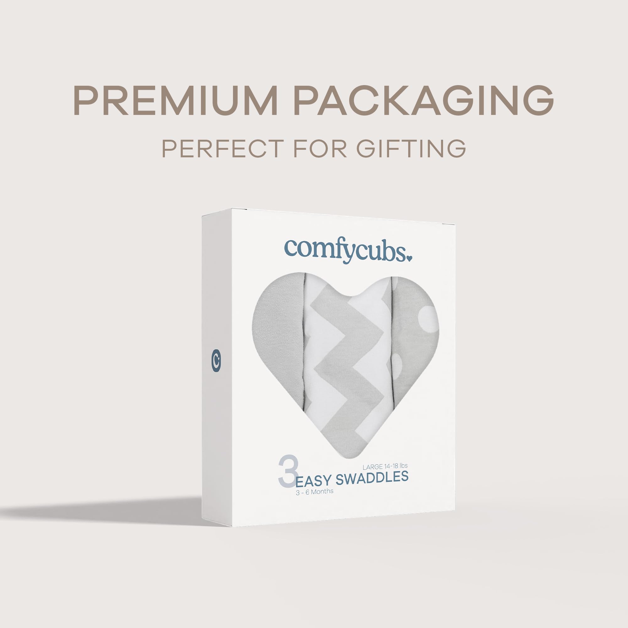 Comfy Cubs 3-Pack Swaddle for diaper bag and stroller.
