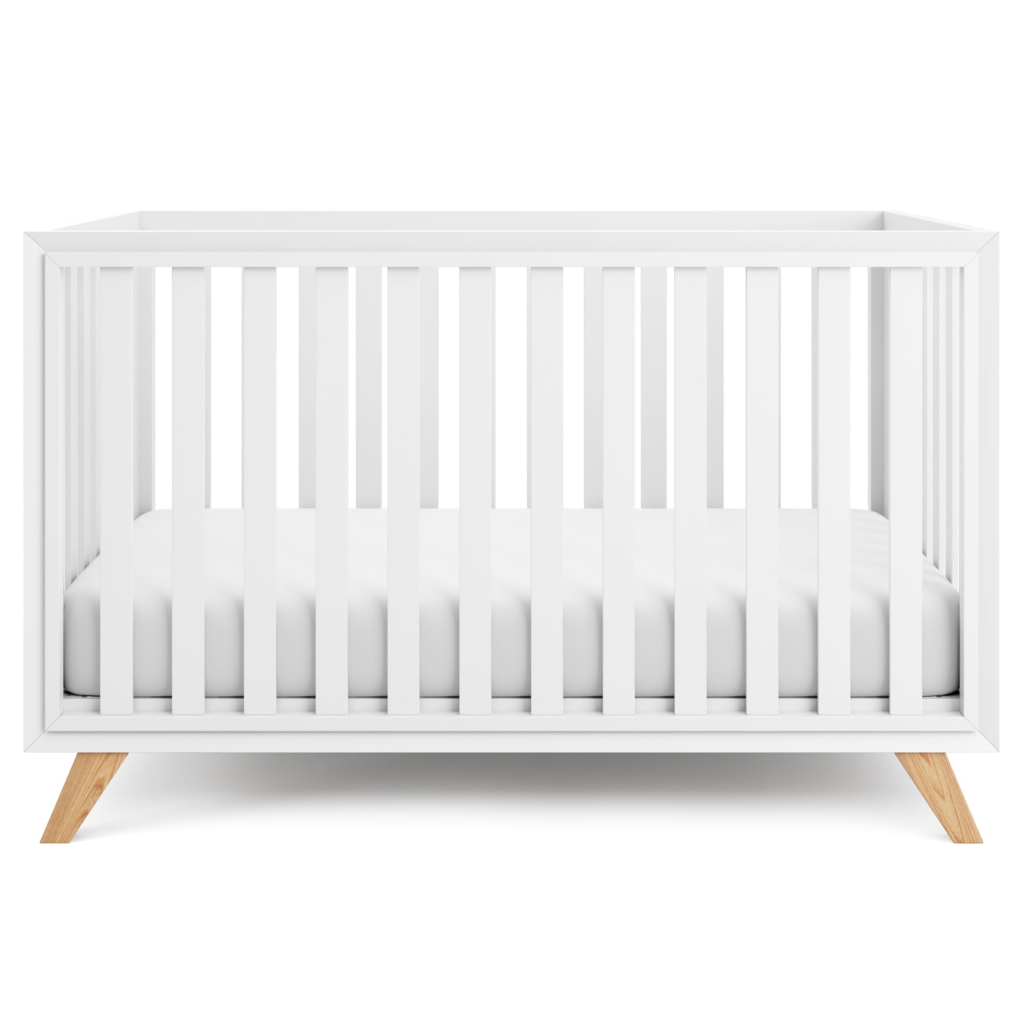 Comfy Cubs baby crib with adjustable-height feature for growing babies.