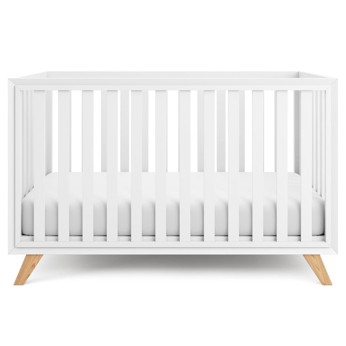 Comfy Cubs baby crib with adjustable-height feature for growing babies.