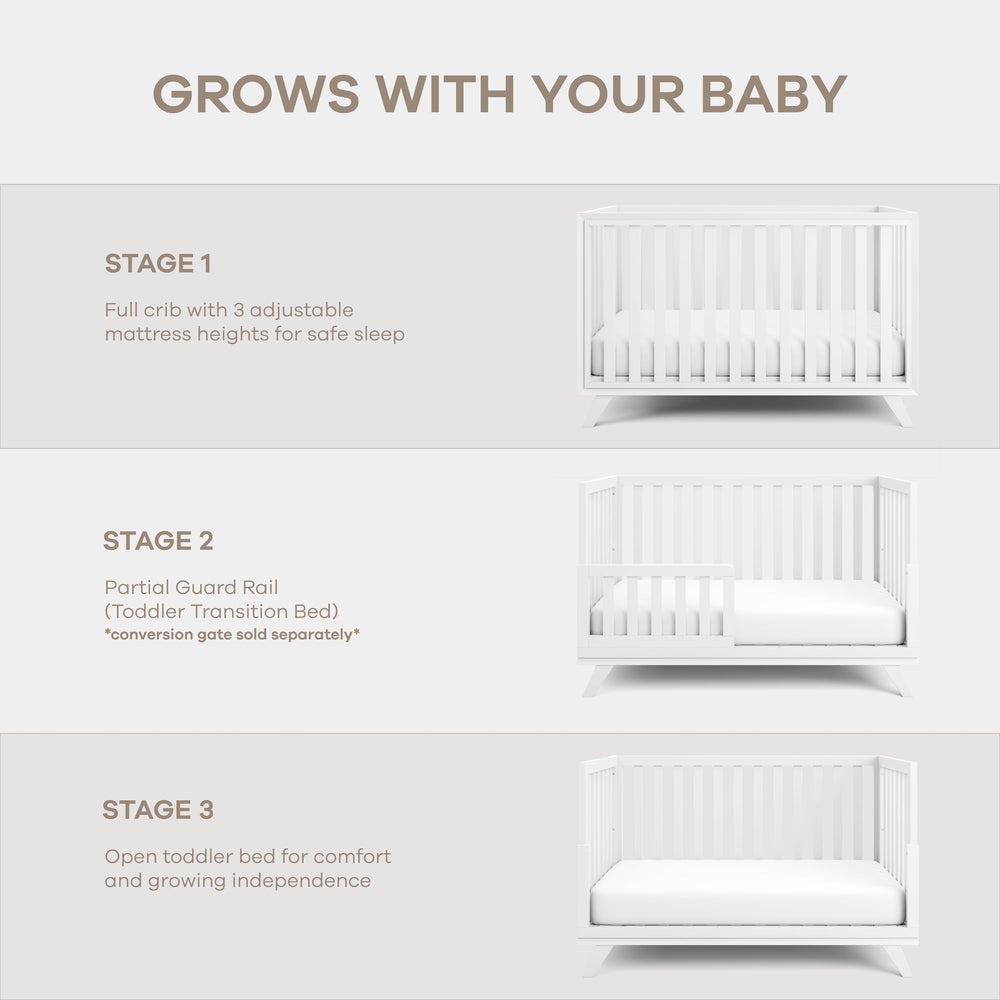 Comfy Cubs crib dimensions and sturdy build for various nurseries
