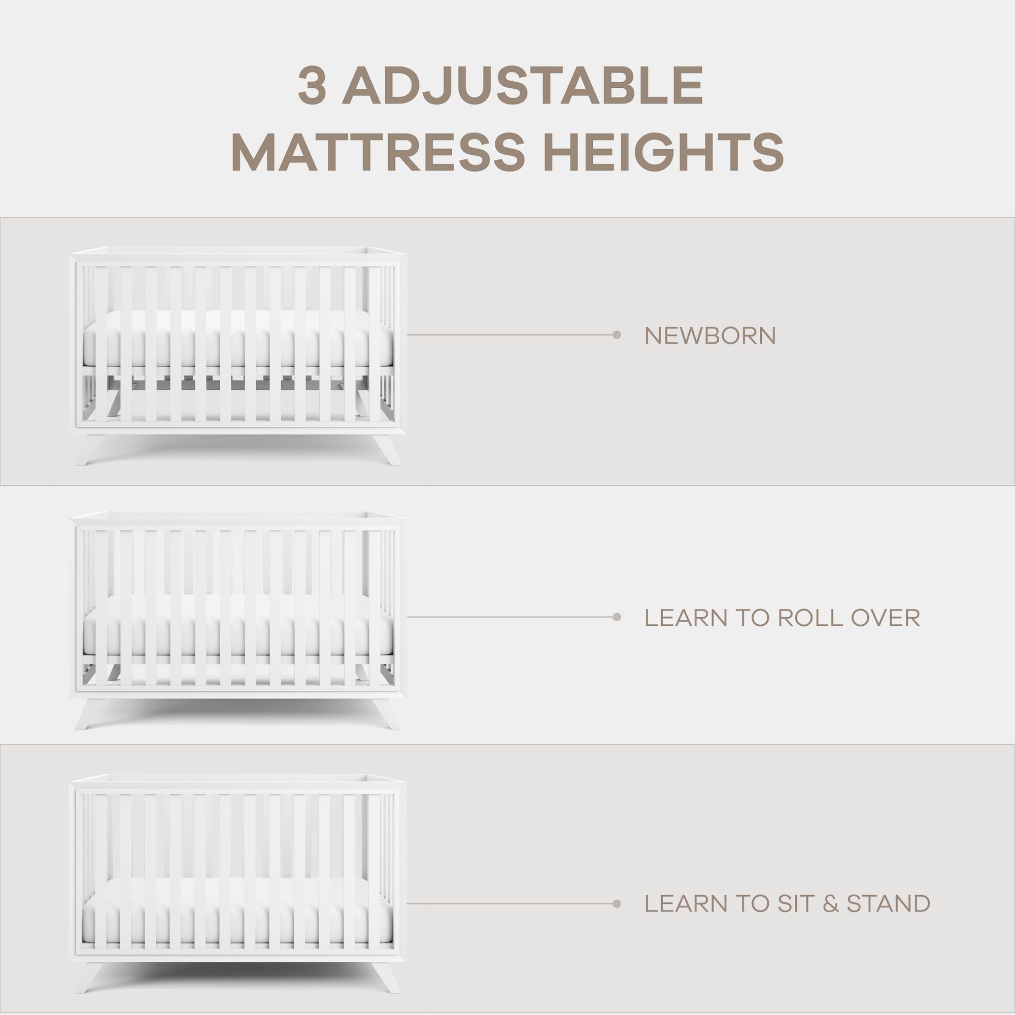 Natural Wood finish Comfy Cubs crib adds warmth to rooms