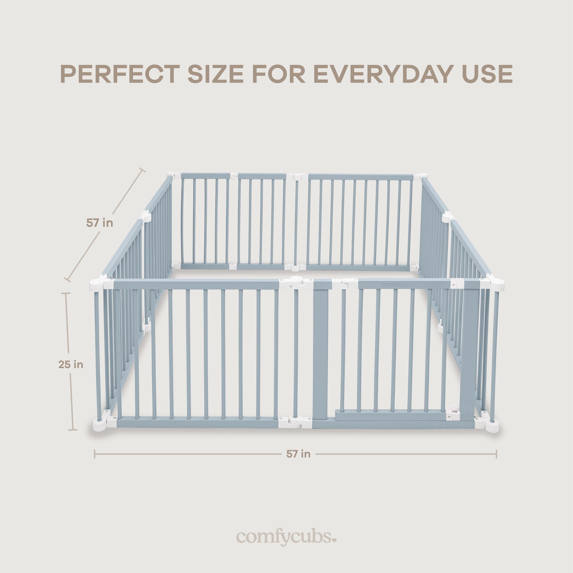 Comfy Cubs wall brackets enable quick, secure installation.