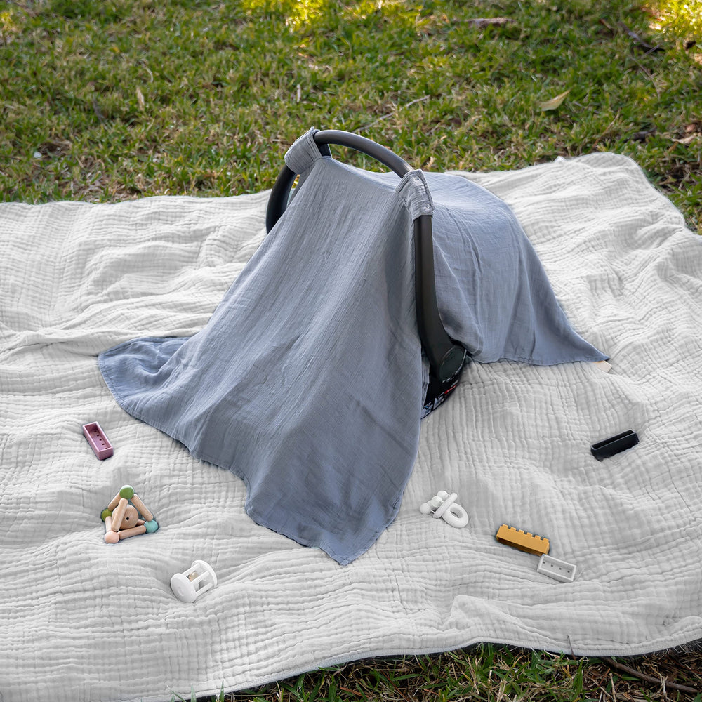 Comfy Cubs full-coverage design blocks sun and insects during travel.