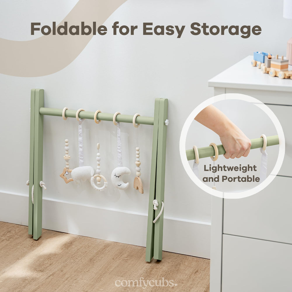 Durable pinewood with a smooth, safe surface for gentle play.
