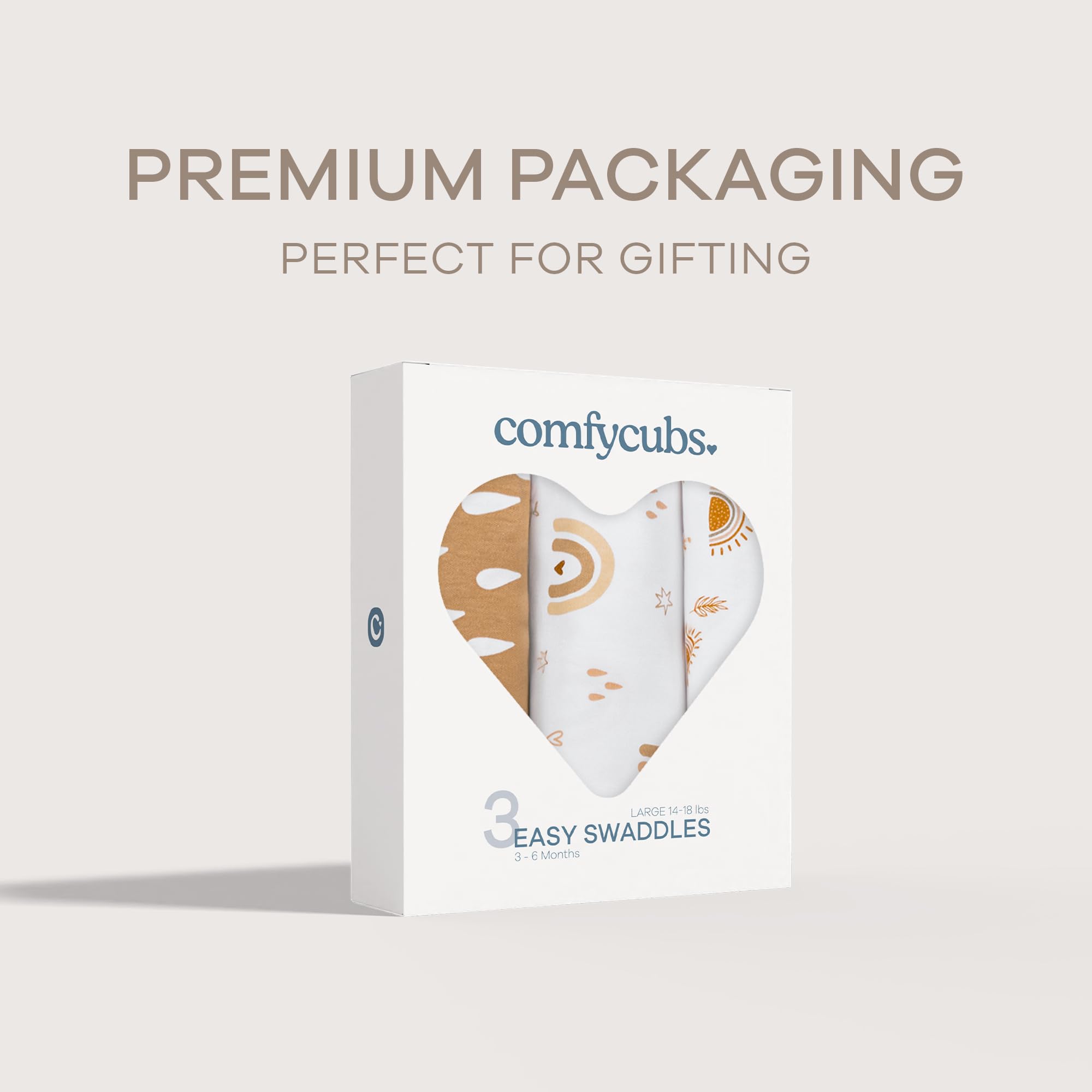 Comfy Cubs Easy Swaddle Blanket 3 Pack in a nursery scene demonstrates versatile baby care setup.