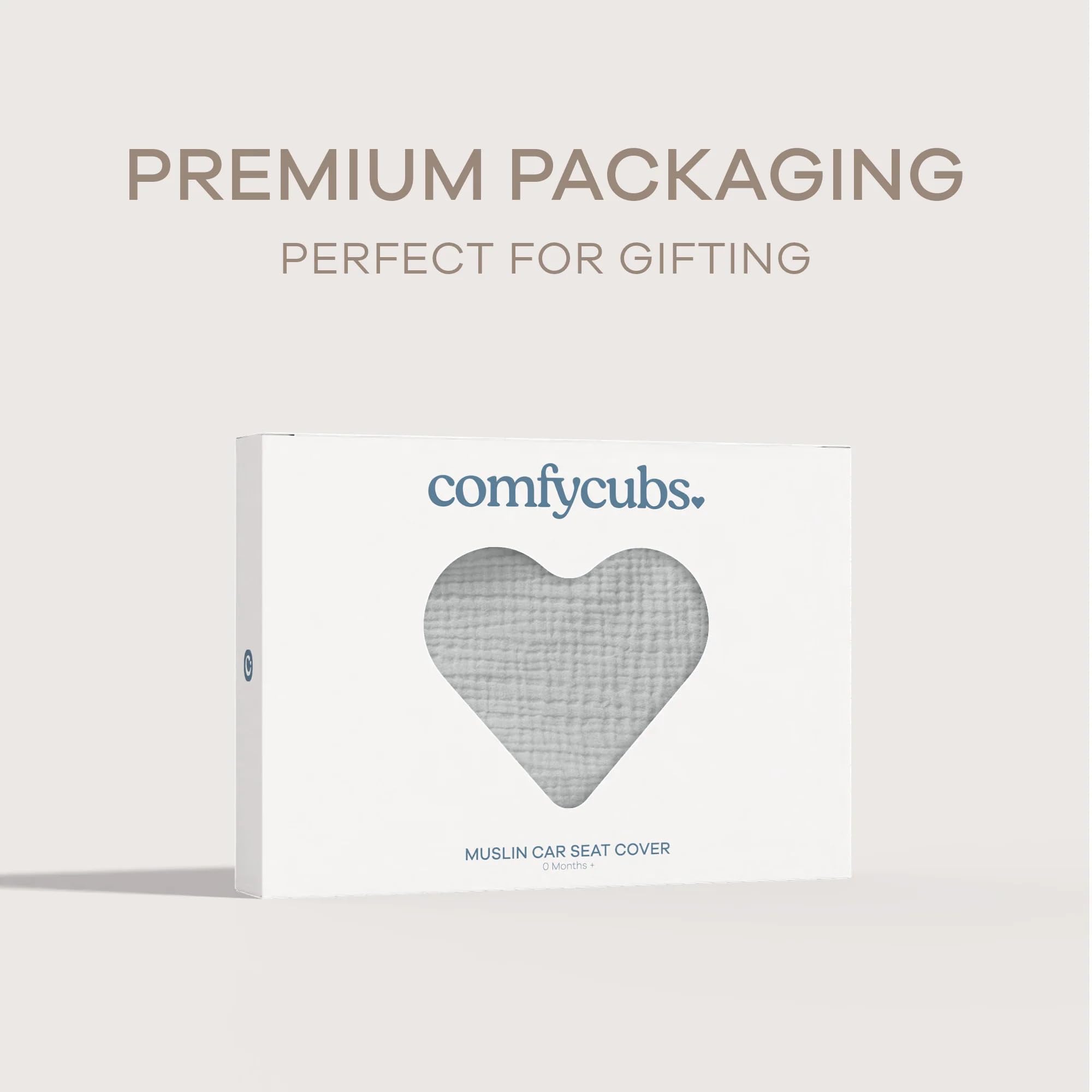 Comfy Cubs gift-ready packaging suitable for new baby gift-giving.