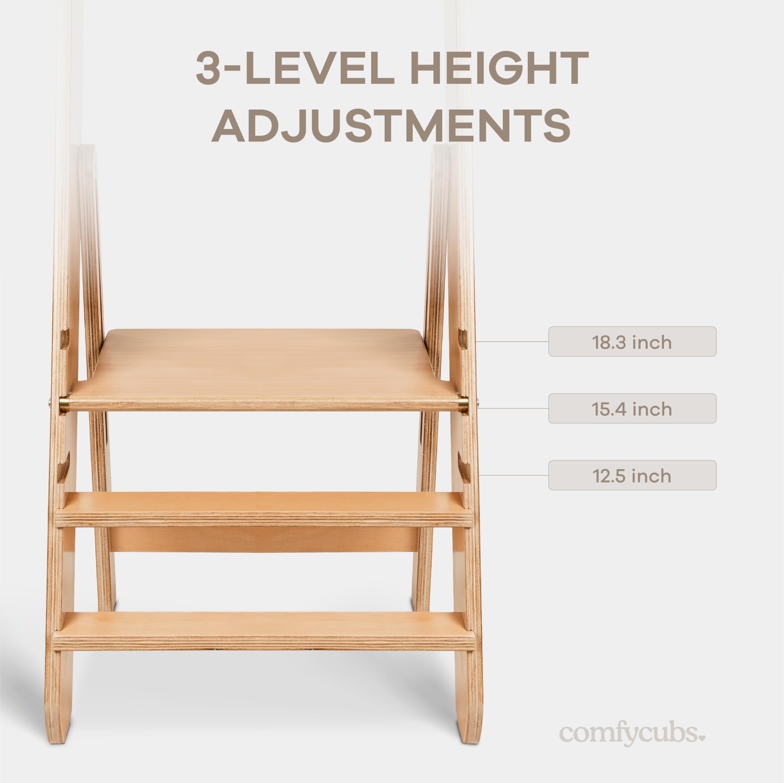 Comfy Cubs independent learning stool encouraging daily participation.