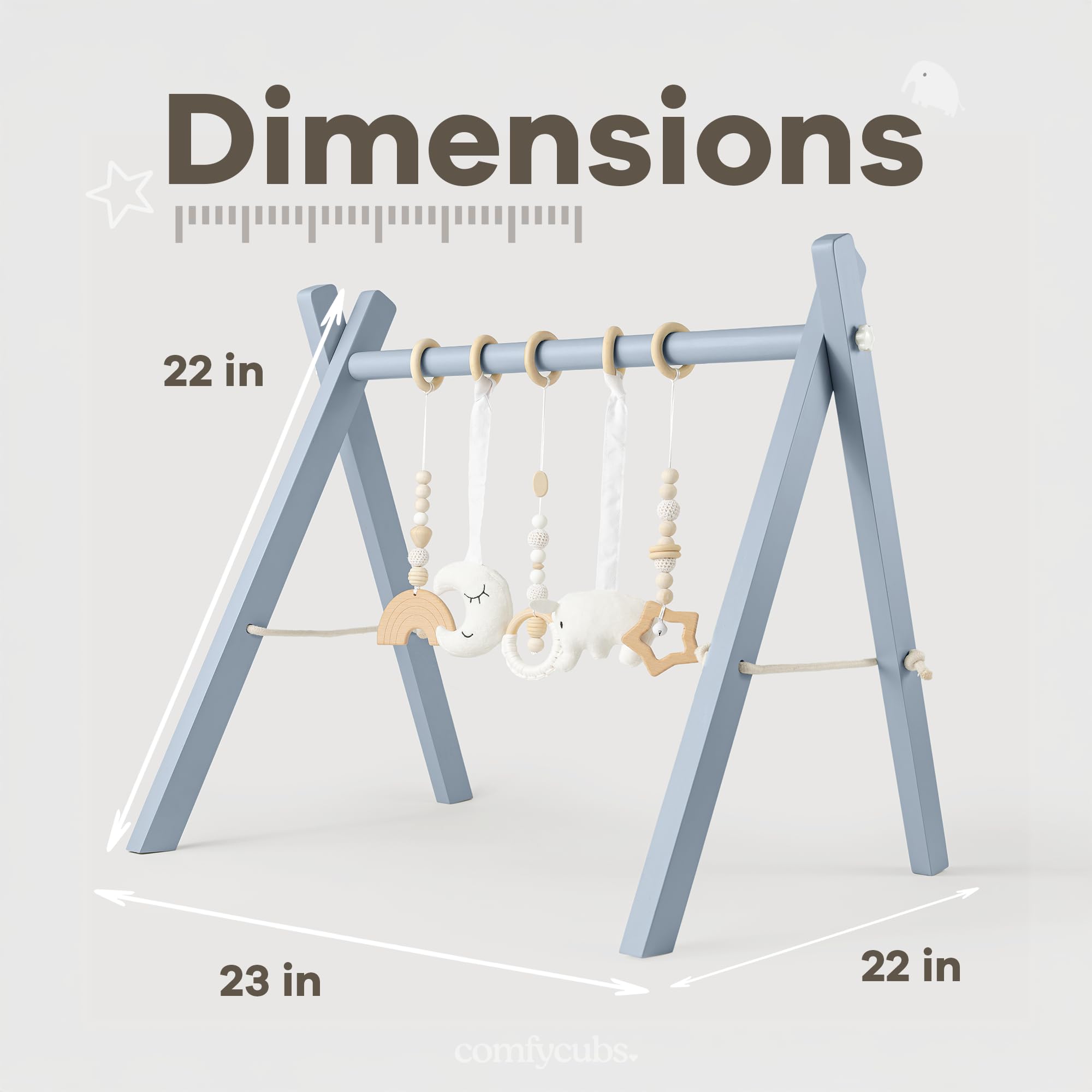 Comfy Cubs minimalist design in room showcases space-saving appeal for everyday play.
