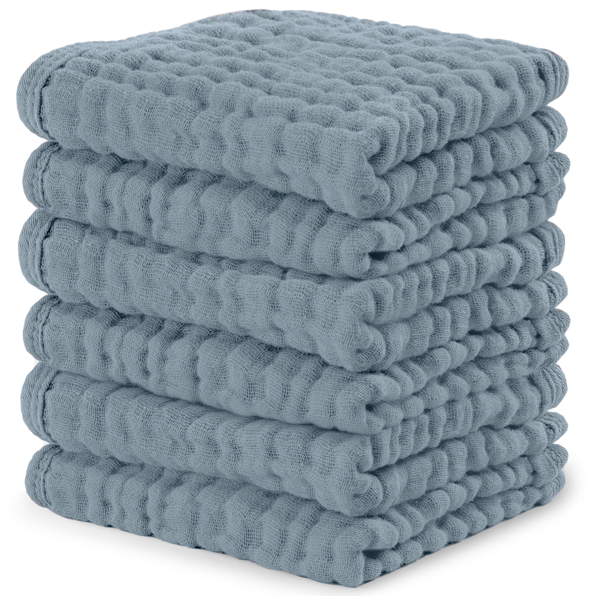 Comfy Cubs soft six-layer muslin washcloths ideal for gentle newborn baths.