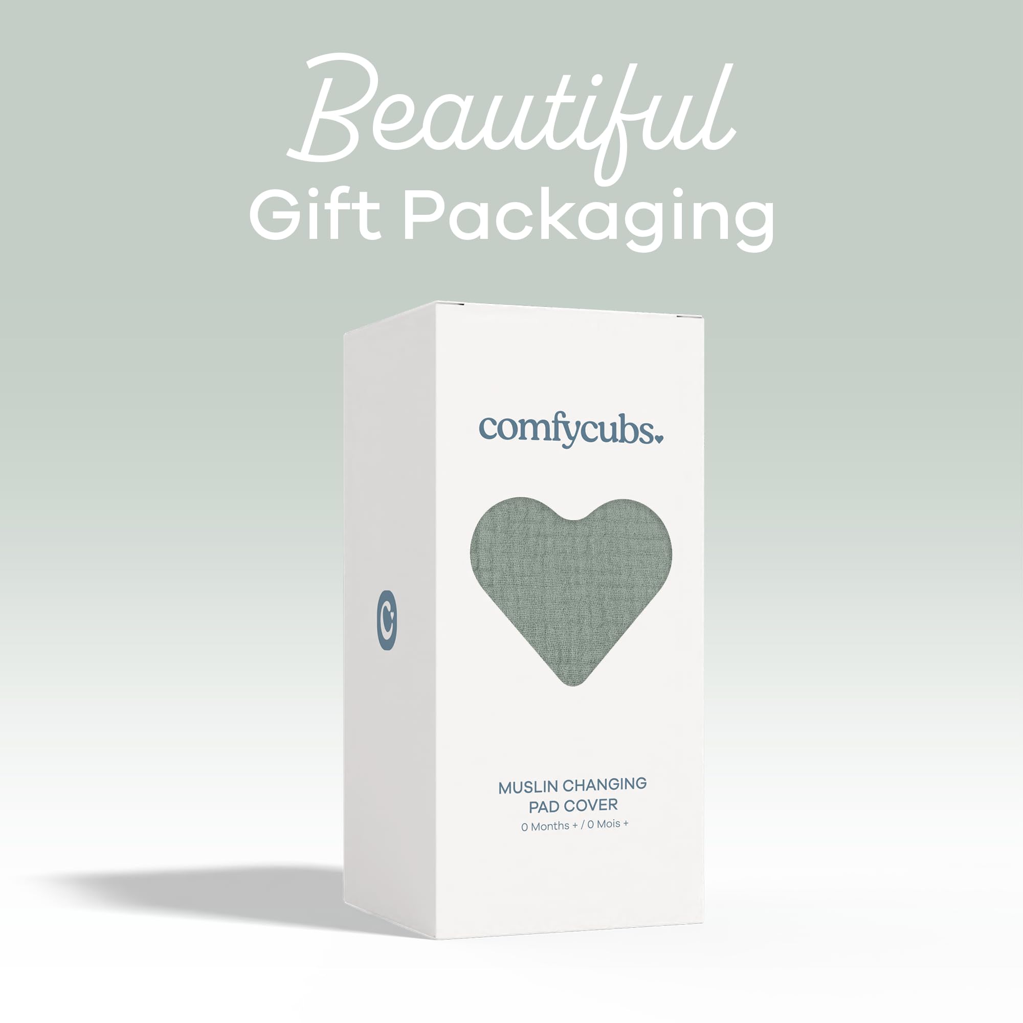 Comfy Cubs fern gift box presentation makes a thoughtful baby shower gift.