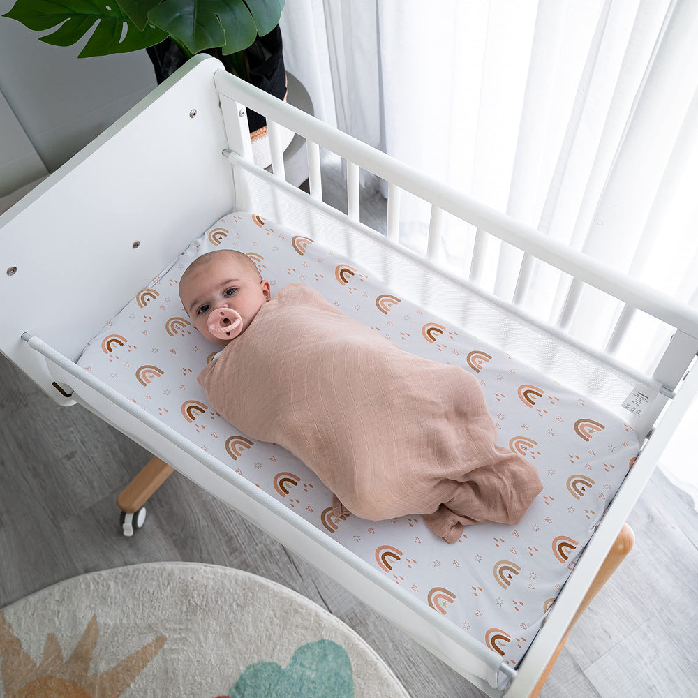 Comfy Cubs muslin swaddle blanket Cedar, versatile wrap for secure swaddling and tummy time.