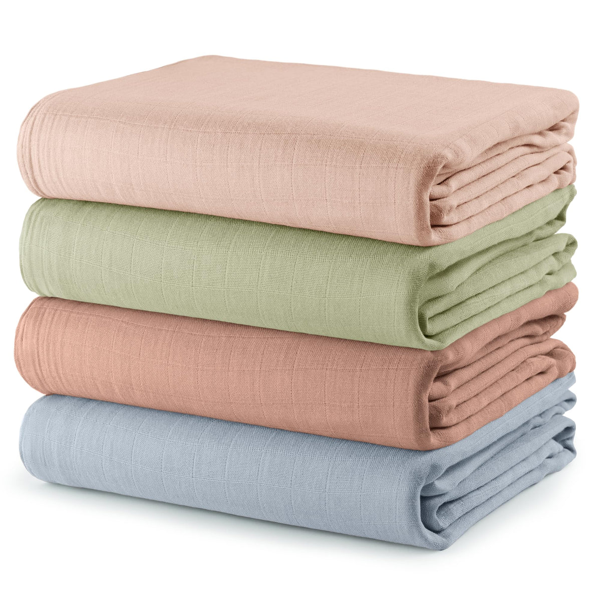 Comfy Cubs muslin swaddle blanket Pacific, soft wrap for newborn comfort and breathability.