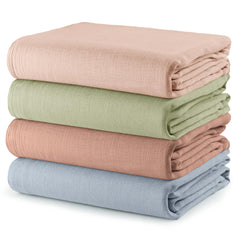 Comfy Cubs muslin swaddle blanket Pacific, soft wrap for newborn comfort and breathability.