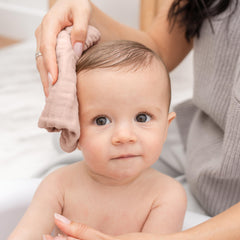 Comfy Cubs bath time washcloths ideal for newborns and toddlers.