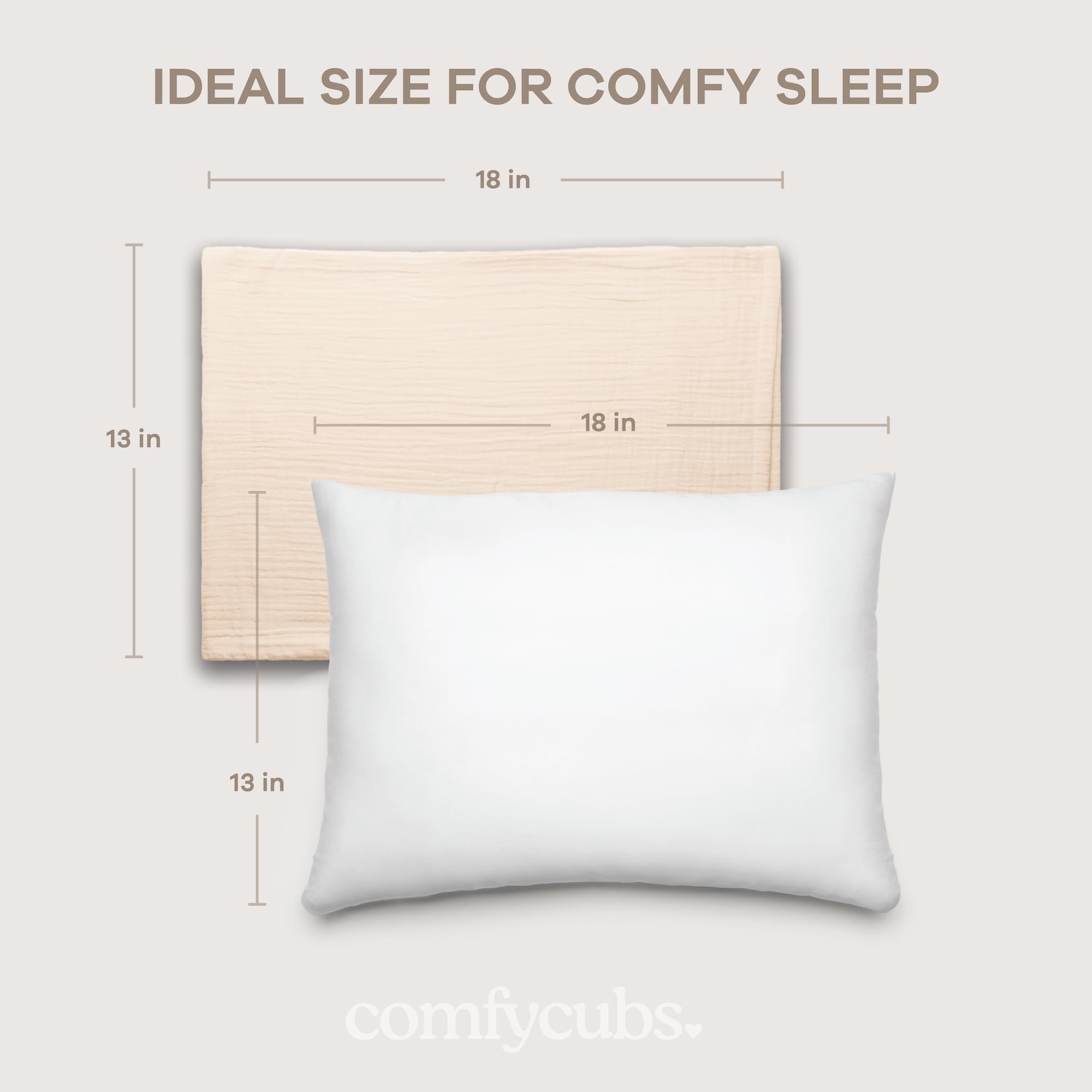 Comfy Cubs pillow creates cozy nursery ambience for little sleepers.