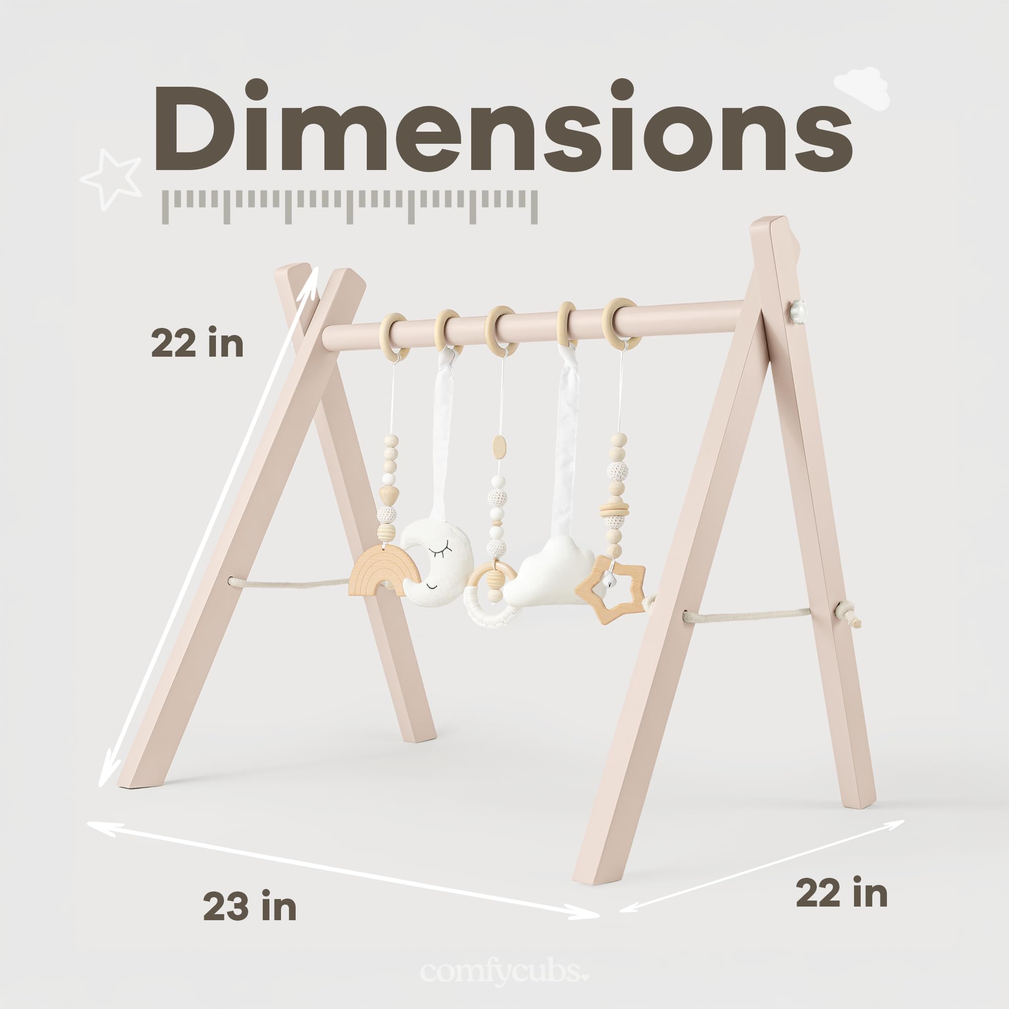 Comfy Cubs design fits cozy nursery corners.