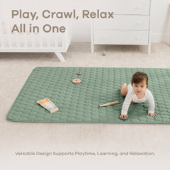 Comfy Cubs rectangle play mat in nursery setting, inviting space for playtime.