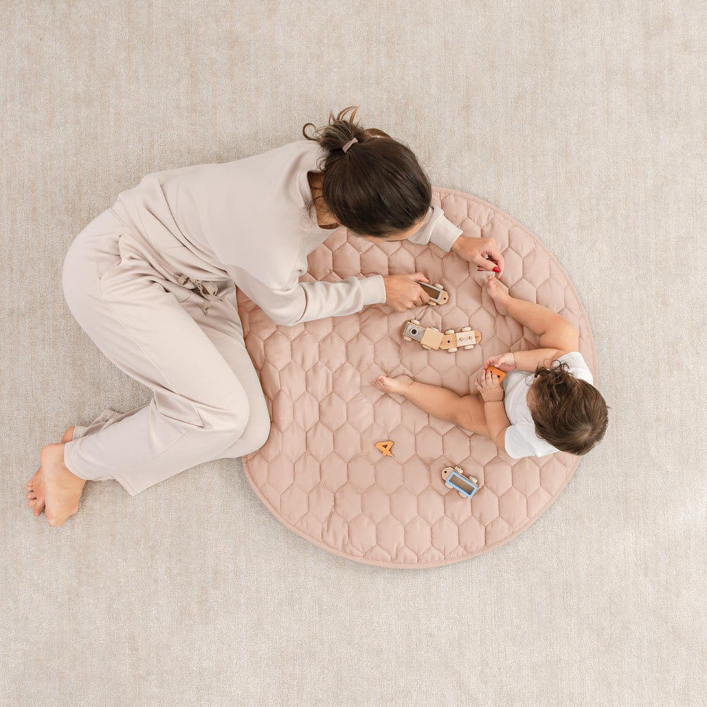 Comfy Cubs mat shows non-slip bottom detail to keep surfaces stable.