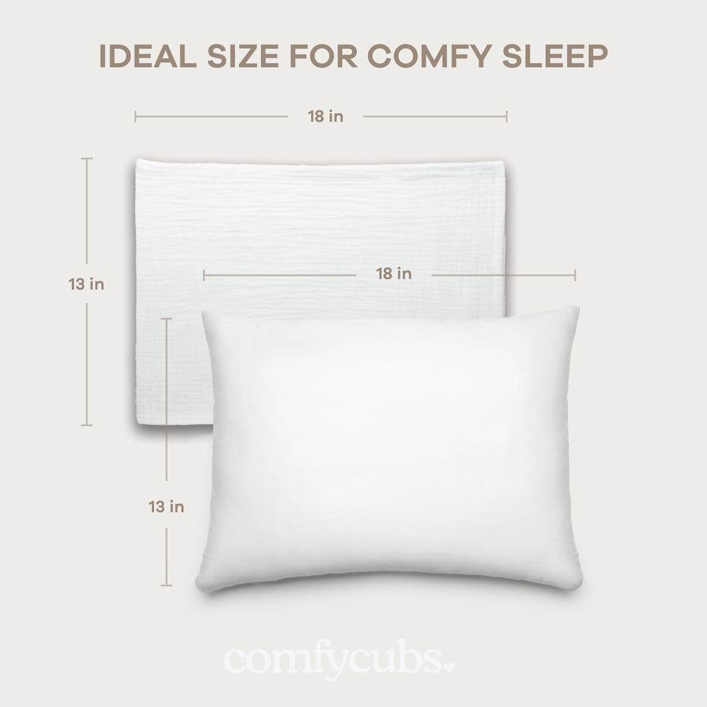 Comfy Cubs microfiber fill highlights lightweight comfort and easy care