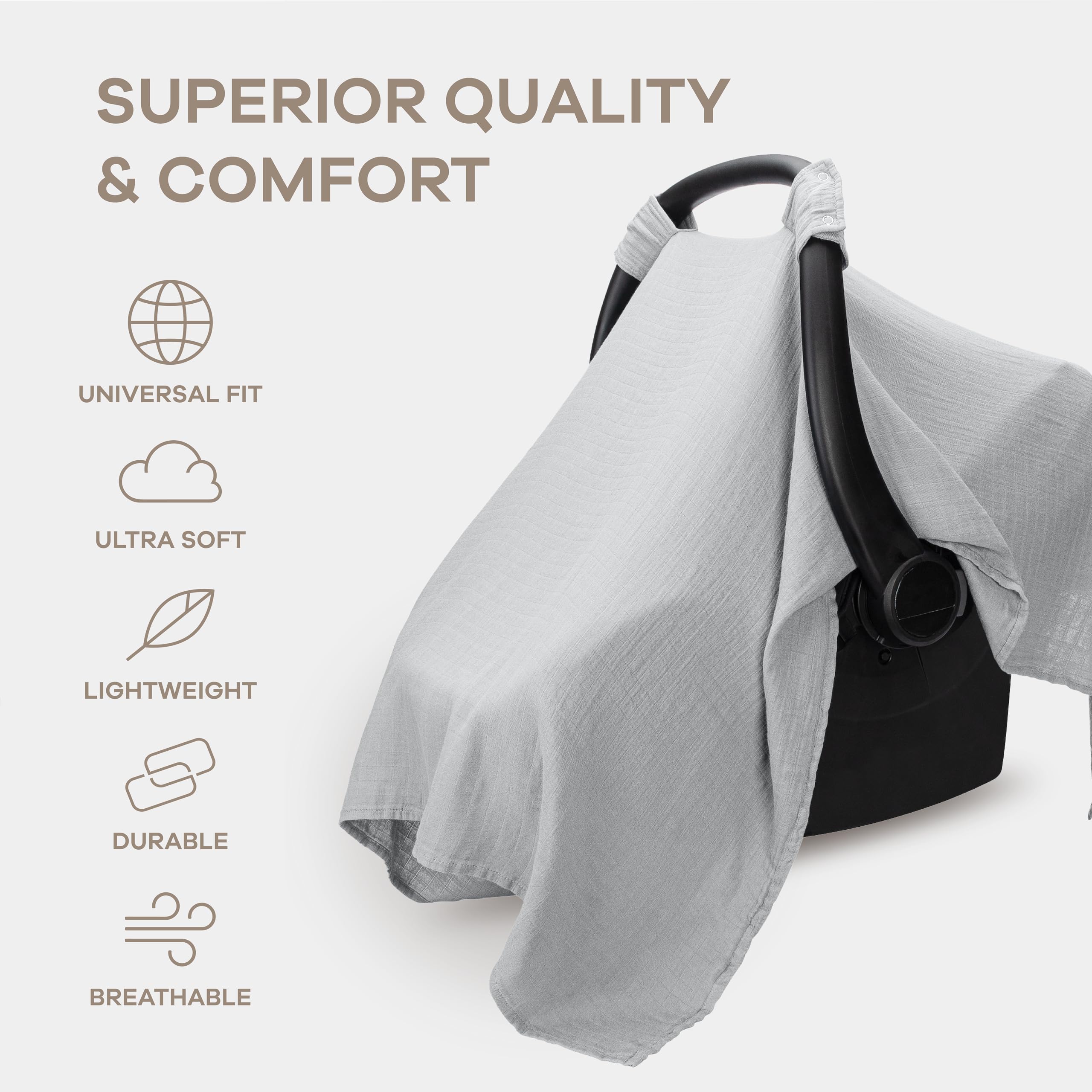 Comfy Cubs universal-fit car seat cover fits most seats with ease.