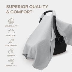 Comfy Cubs universal-fit car seat cover fits most seats with ease.