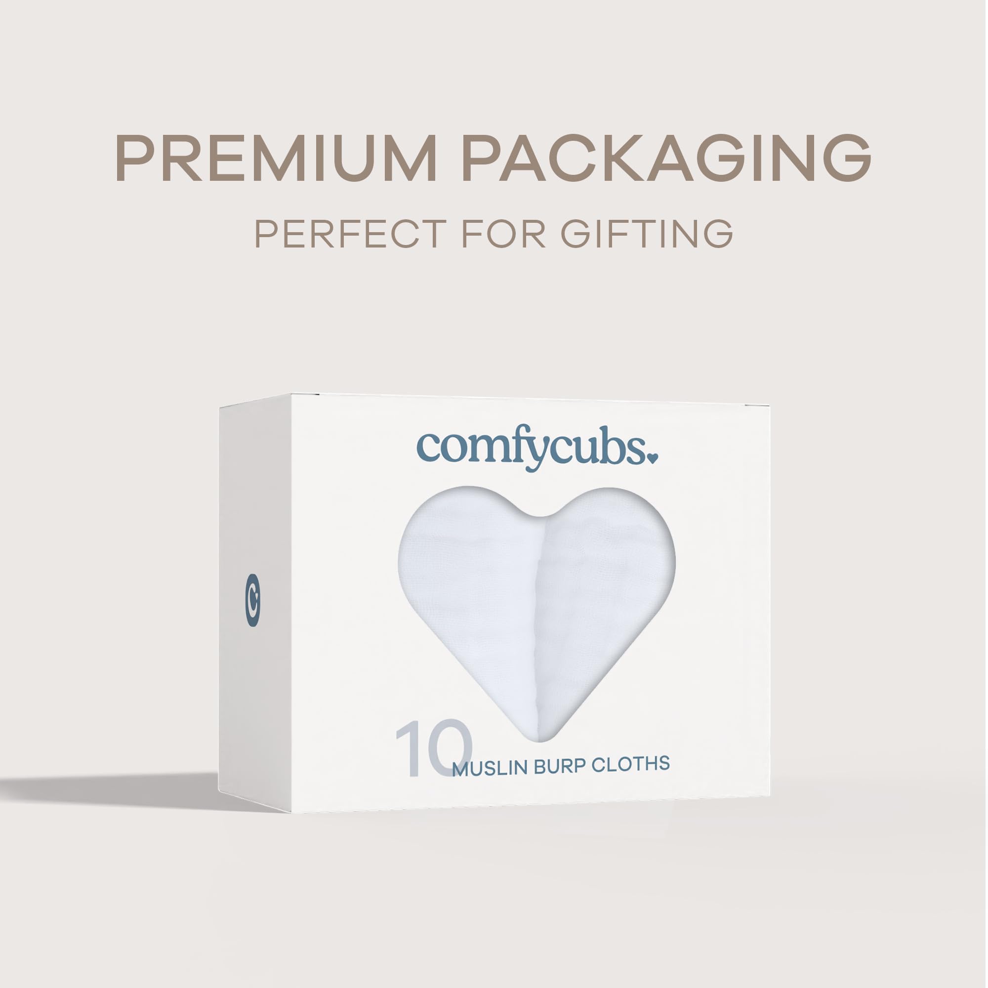 Comfy Cubs versatile newborn essential for burping, wiping, and coverings.
