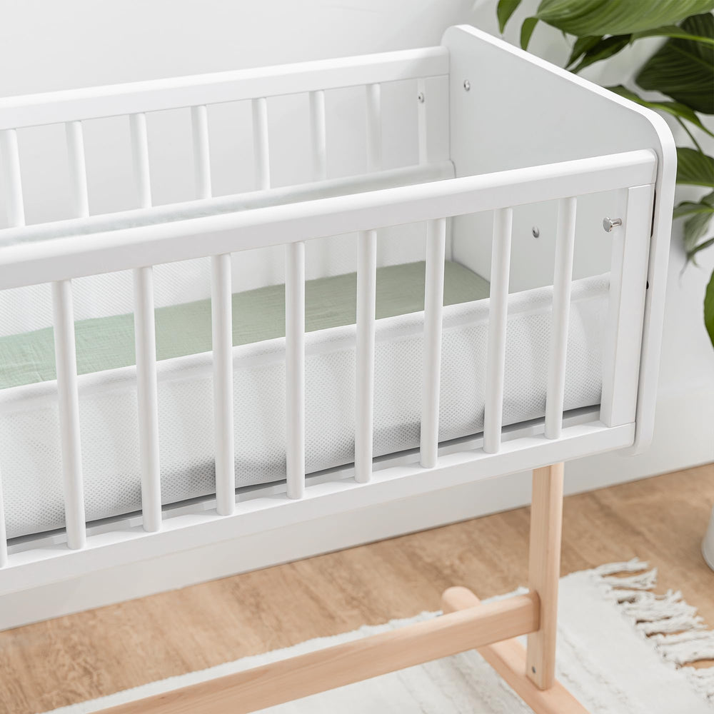 Comfy Cubs bassinet converts to a desk for growing children