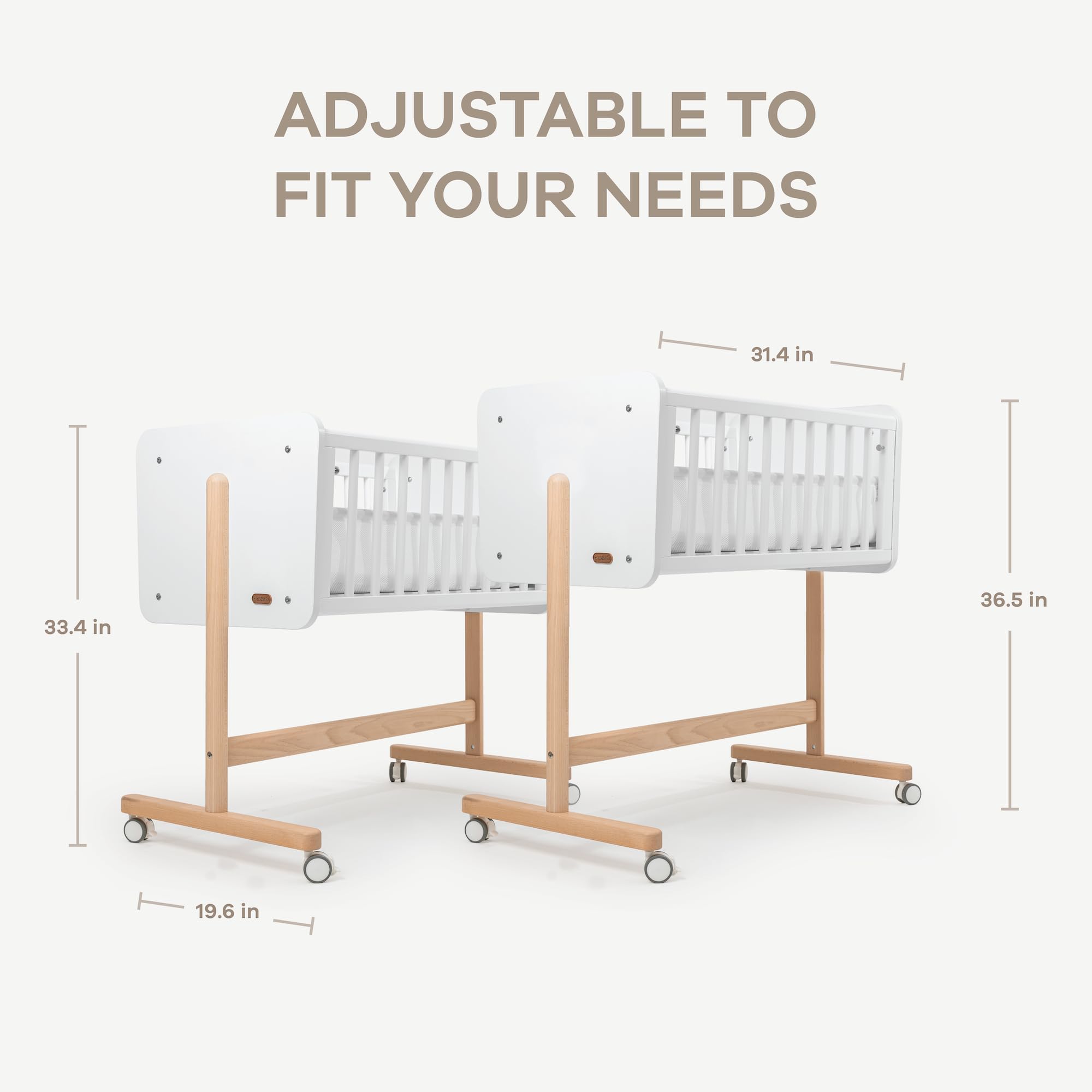 Comfy Cubs wooden design enhances nursery aesthetics and practicality