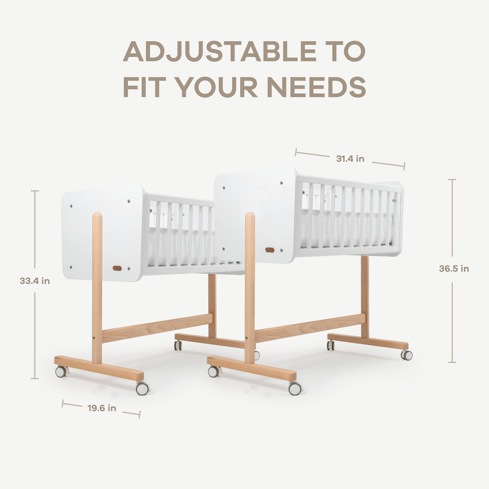 Comfy Cubs wooden design enhances nursery aesthetics and practicality