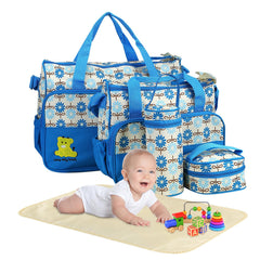 ComfyElect 5-piece diaper bag set with organized pockets for quick access.