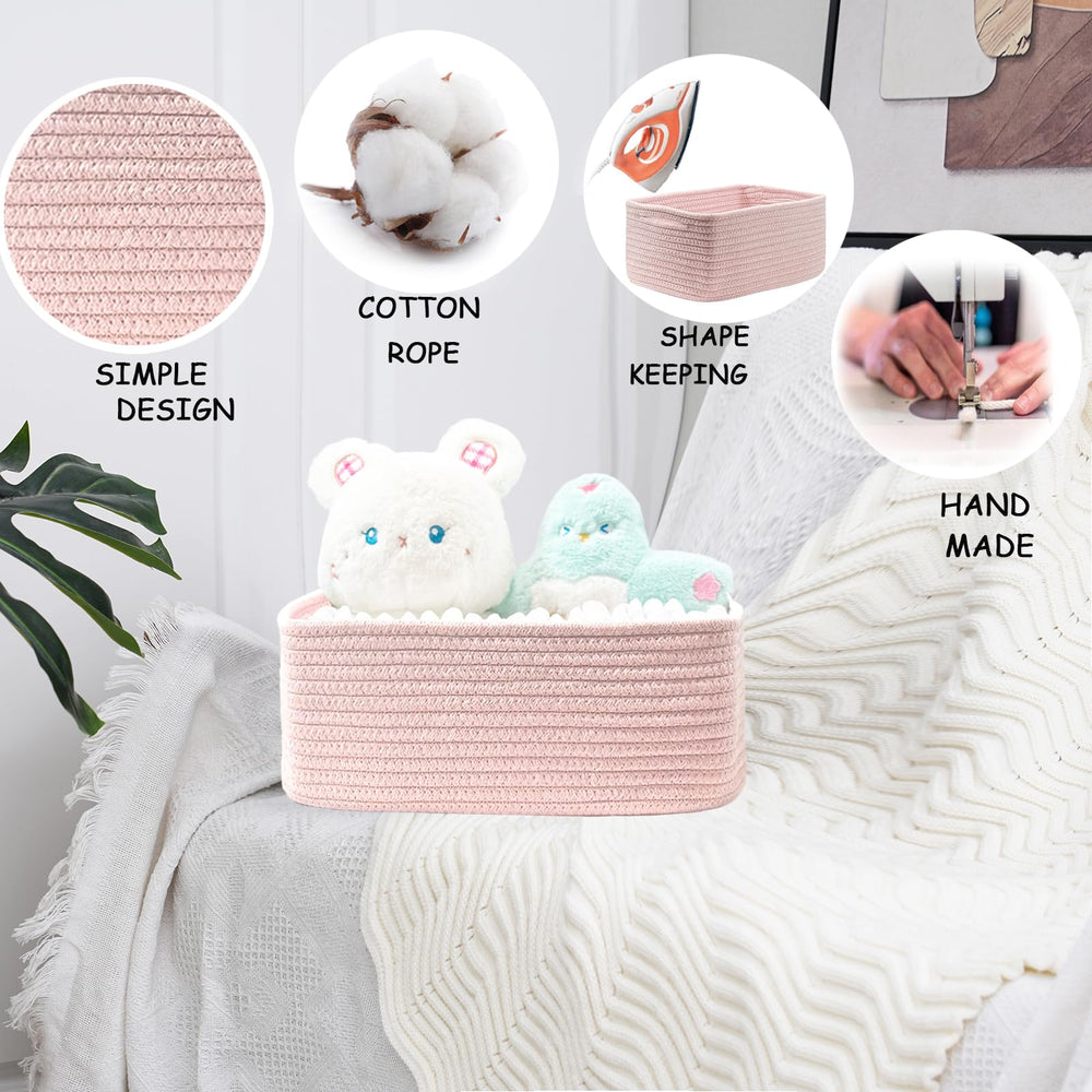 COMFY-HOMI baby-safe handwoven rope ensures toxin-free toy storage.