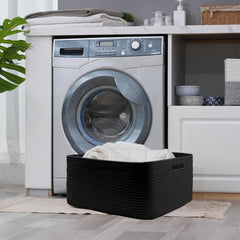 COMFY-HOMI basket with handles ideal for shelves and easy transport