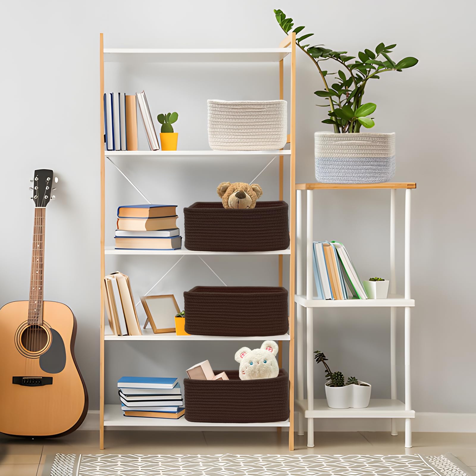 Reinforced hidden handles of COMFY-HOMI basket lift heavy items smoothly.