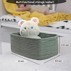 COMFY-HOMI rectangle baskets on a shelf hold toys and blankets neatly.
