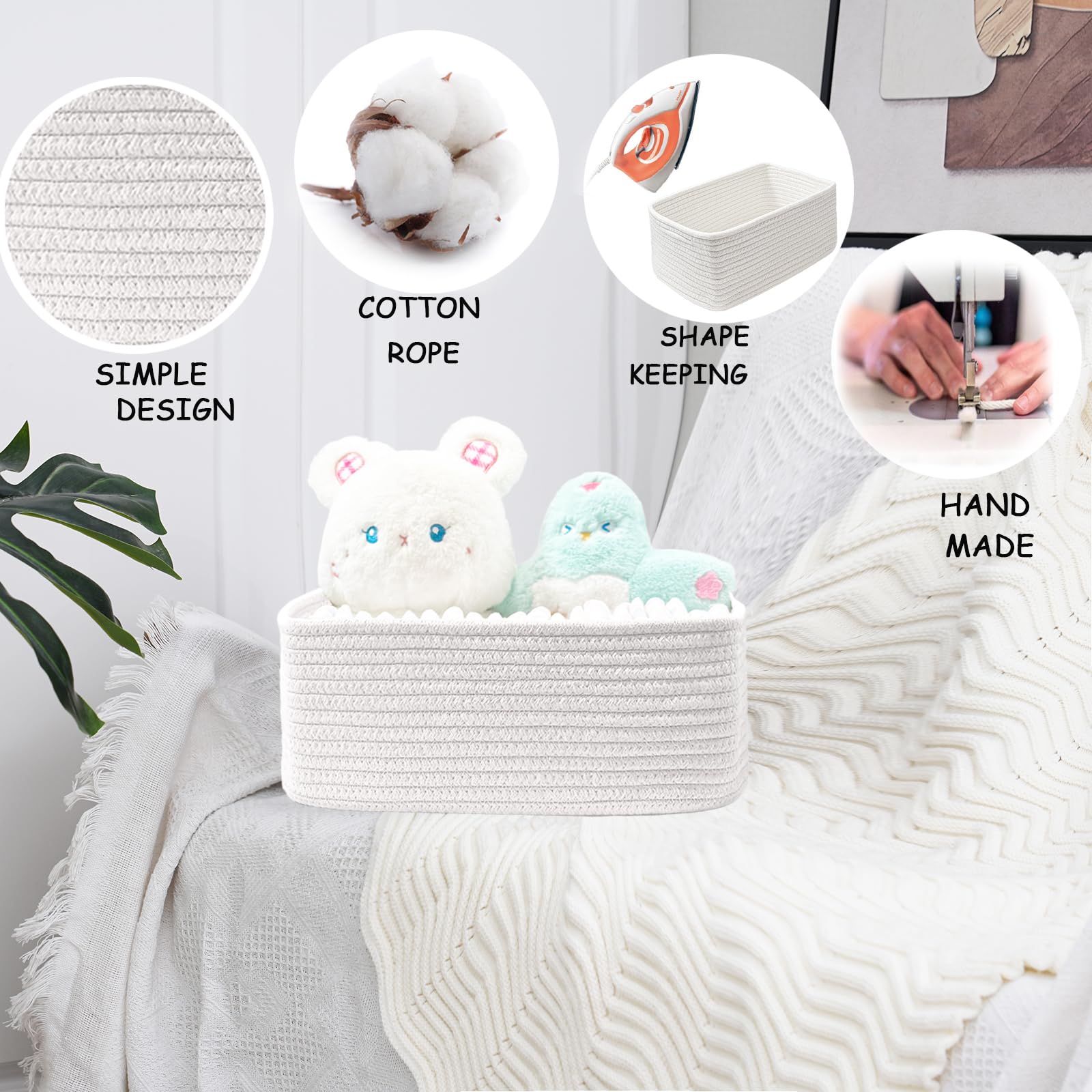COMFY-HOMI multi-use basket with toys and diapers in nursery