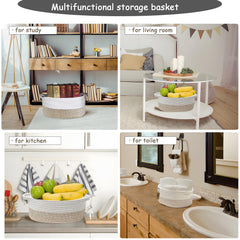 COMFY-HOMI multi-purpose storage for toys, blankets, and books in a nursery.