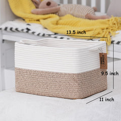 COMFY-HOMI book-organizer basket adds style to shelves.