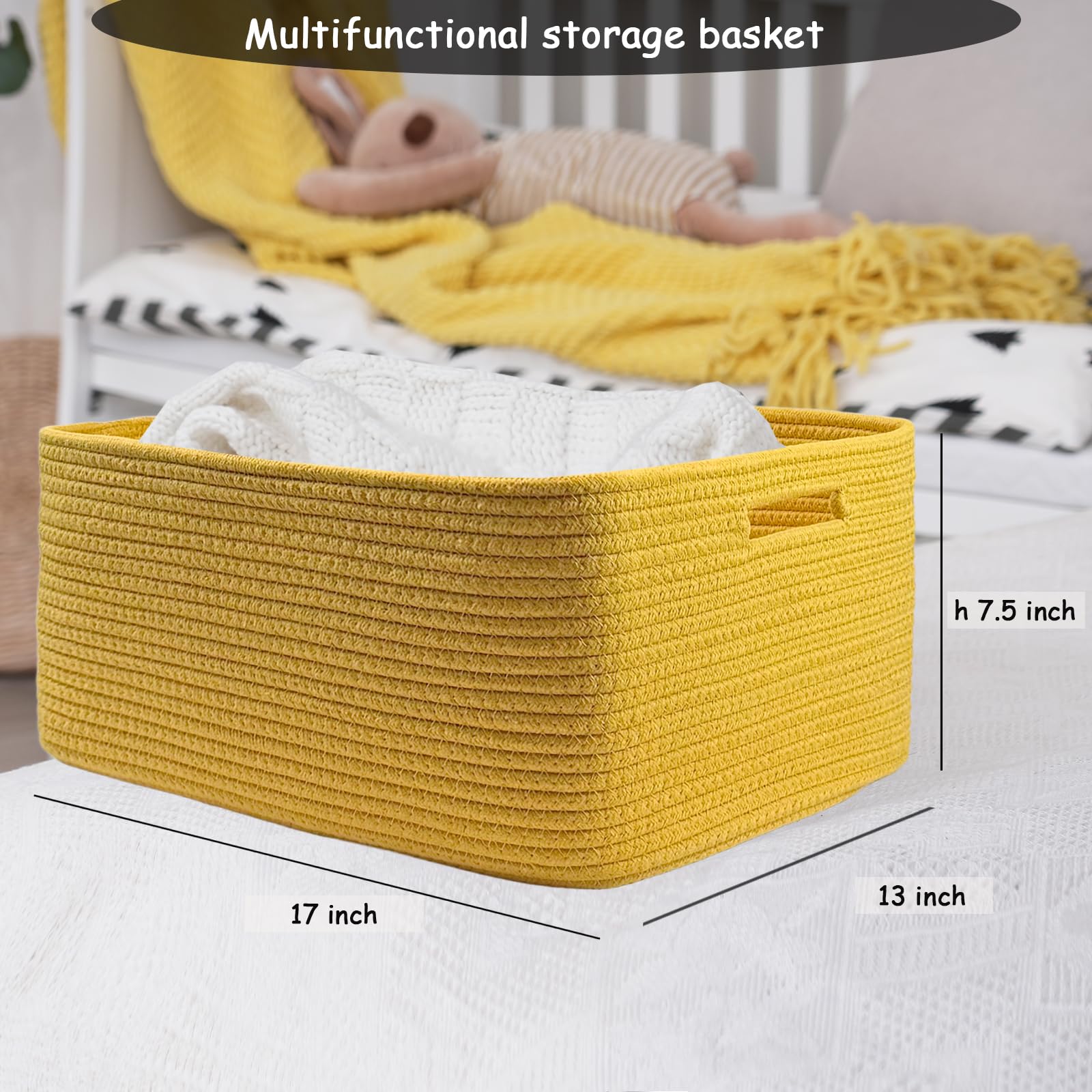 COMFY-HOMI closet organizer bin keeps clothes neatly arranged.