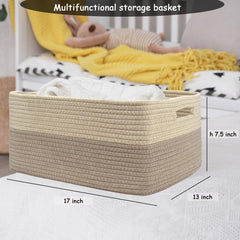 COMFY-HOMI bathroom organization basket keeps toiletries neatly arranged.
