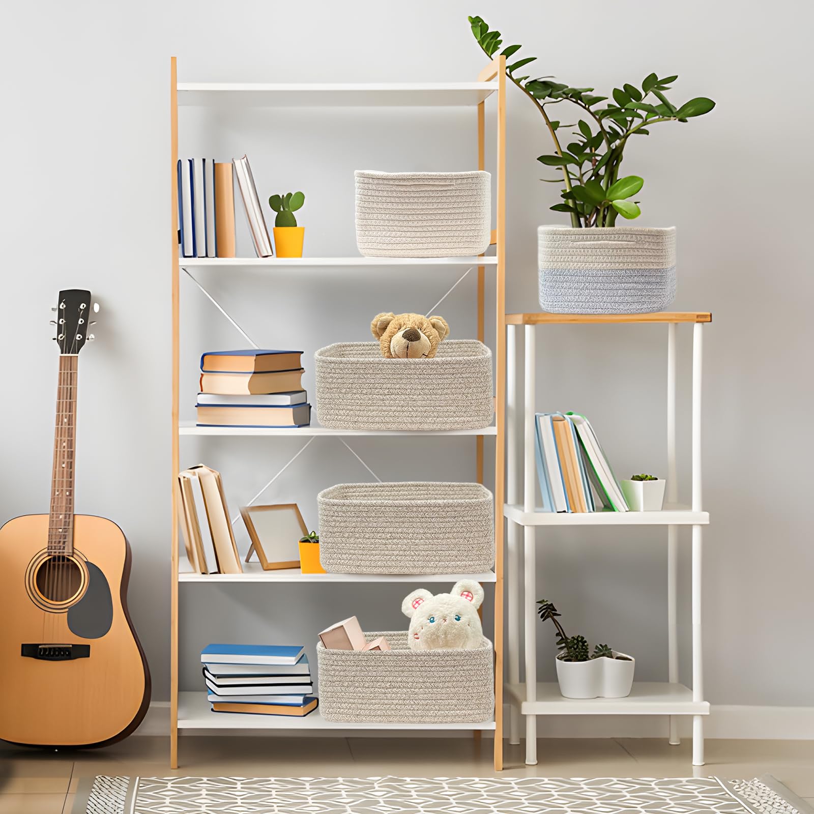 COMFY-HOMI decorative brown basket elevates any room while durable.