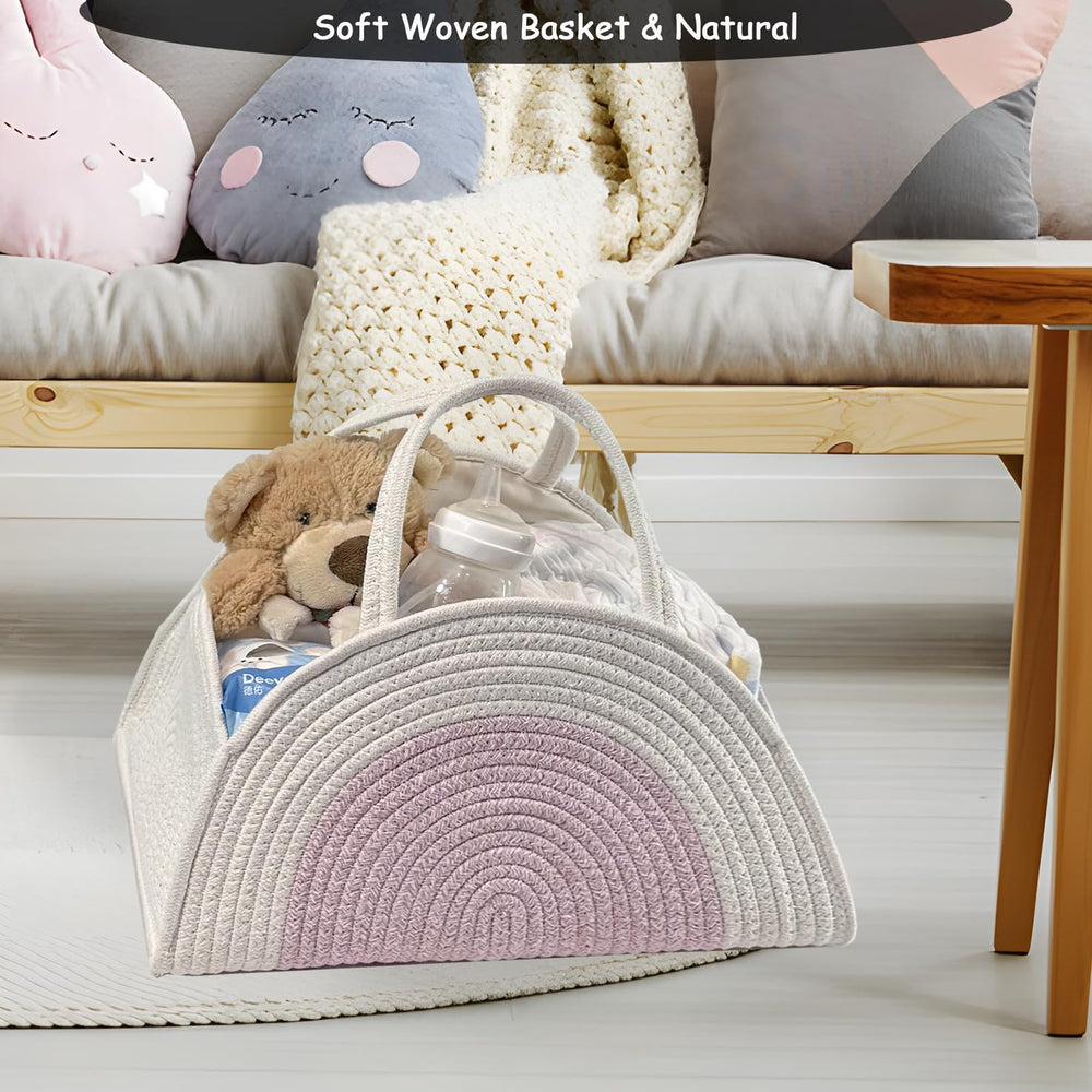 COMFY-HOMI diaper caddy doubles as a toy bin when used later.