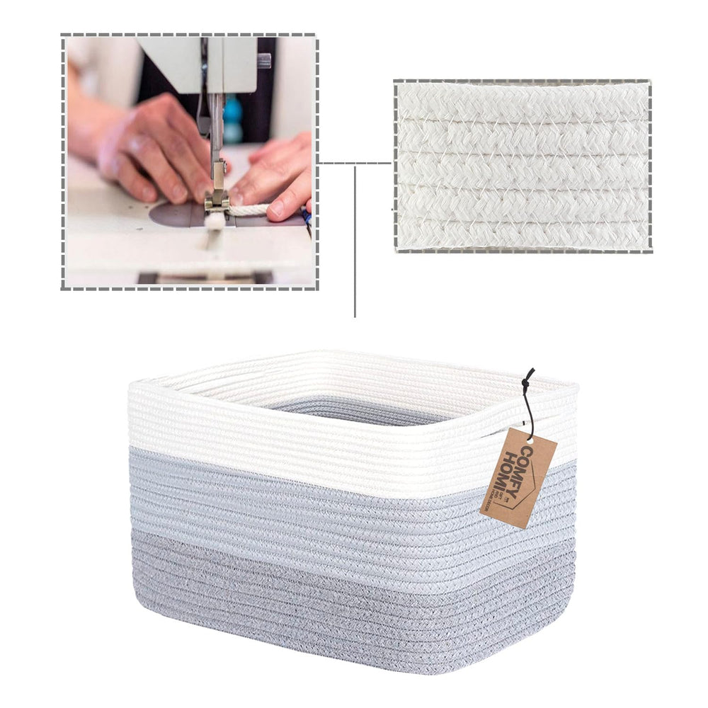 COMFY-HOMI 13.5 x 11 x 9.5 inch basket fits shelves.