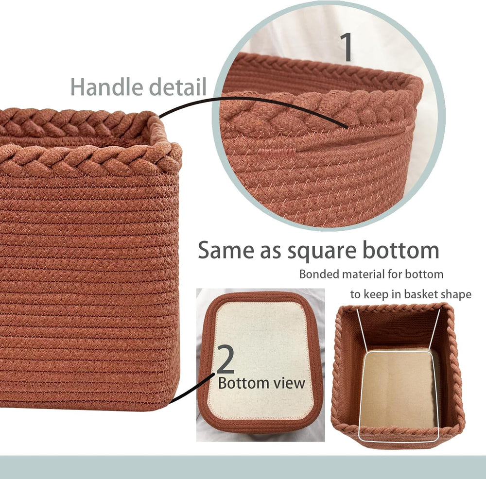 COMFY-HOMI eco-friendly material basket offers chemical-free storage for nursery or living room